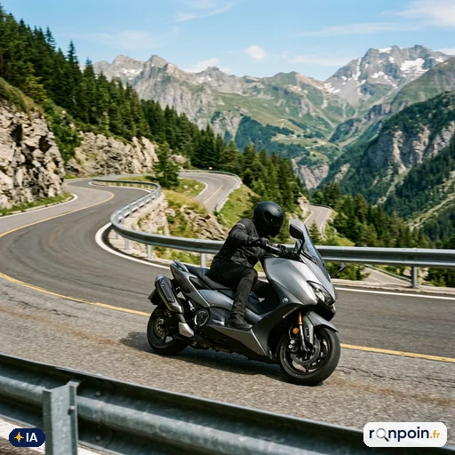 Scooter sur route