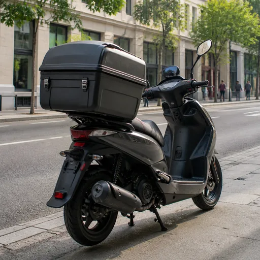 Image générée par intelligence artificielle Scooter d'occasion pour tournées & services à domicile : bien choisir — illustration générée par IA